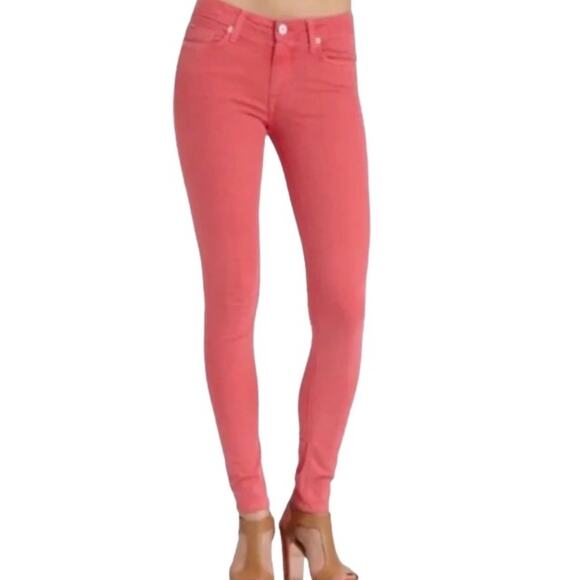 HUDSON Nico Mid-Rise Skinny Ankle Stretch Jeans in Nantucket Red Size 30 - Picture 2 of 7